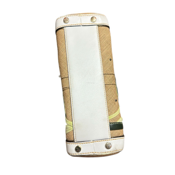 Coach #4439 Ladybug Motif Boxy Straw Tote Bag Limited Edition Purse Handbag - Picture 12 of 16